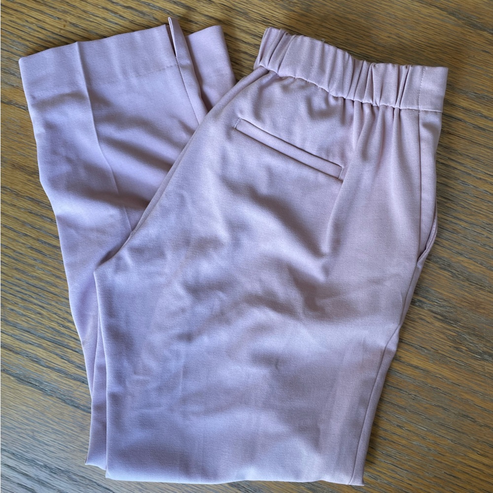 Banana Republic Blush Crop Relaxed Dress Pants Size 4